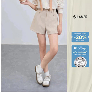 Quần Short Nữ Dáng A Có Cạp Quần Đùi Nữ VIEN TRAN V64S25H004