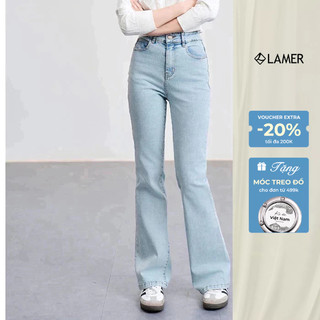 Quần Jean VIEN TRAN Ống Loe Cạp Cao V64J23Q012