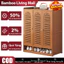 Bamboo Living Mall Tủ Giày Thiết Kế Cổ Điển Không Độc Hại Nâng Tầm Thẩm Mỹ Nội Thất Người Độc Thân
