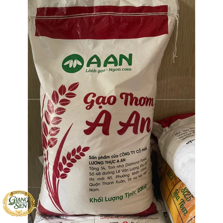 Gạo Thơm Aan Túi 20KG - Gạo Thơm A AN (Đài Thơm 8) - DATE Mới