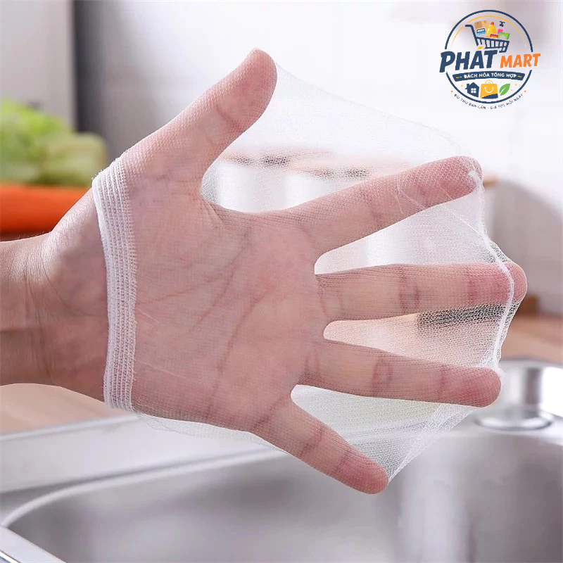 Túi Lưới Lọc Rác Bồn Rửa Chén Co Giãn 100 Cái - Túi Lọc Rác Chậu Rửa Bát Chống Tắc Nghẽn