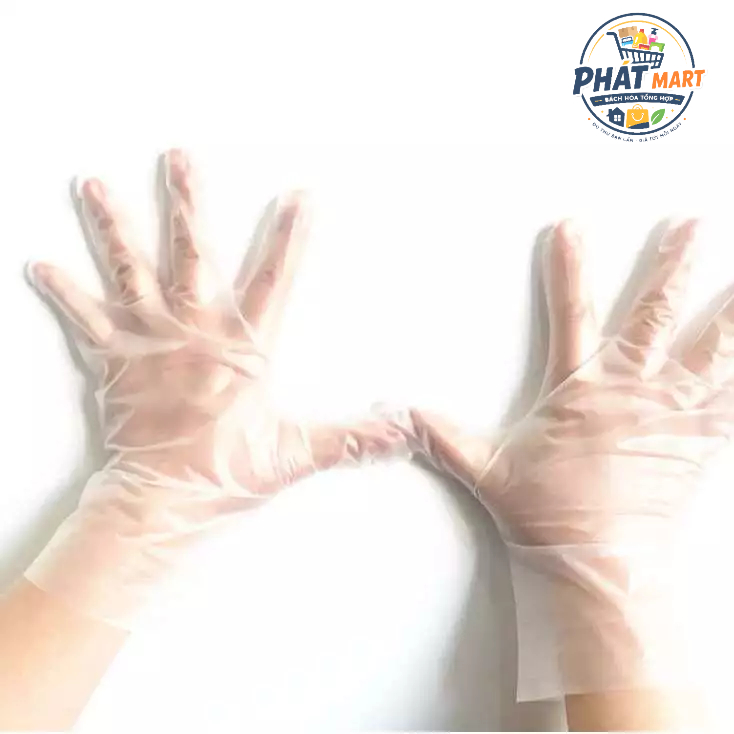Hộp 100 Găng Tay Nilon TPE Siêu Dai - Bao Tay Làm Bếp Nấu Ăn, Chế Biến Thực Phẩm, Vệ Sinh Nhà Cửa