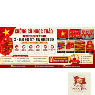 Dây Cờ Đuôi Nheo Nhiều Màu 9M 28 Lá Vải Phi Bóng - Cờ Dây Trang Trí Khai Trương, Lễ Hội, Sân Trường