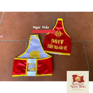 Băng Đeo Tay Đội Tuần Tra Đỏ Vàng Thêu Nổi, Vải Satin Bóng Đẹp, Giá Xưởng Nhận Số Lượng Lớn