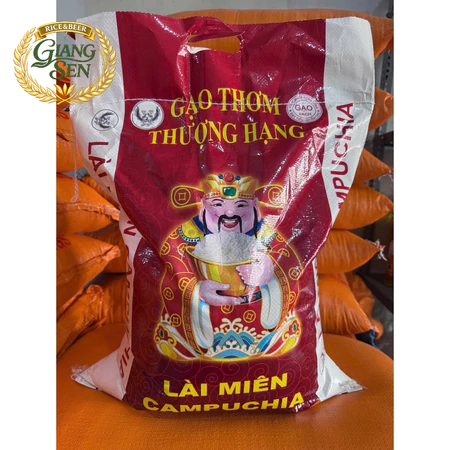 Gạo Lài Miên Túi 5KG - Cơm Dẻo Vừa, Thơm Nhẹ - Gạo Hạt Dài - A