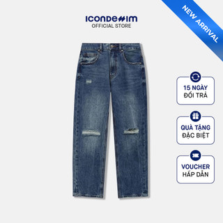 Quần Jeans Nam ICONDENIM Stonefade Form Straight QJID0304