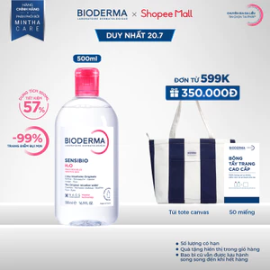 Dung dịch làm sạch và tẩy trang công nghệ Micellar cho da thường & nhạy cảm Bioderma Sensibio H2O - 500ml