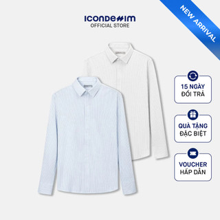 Áo Sơ Mi Nam Tay Dài ICONDENIM Warp Knit Form Slim SMID0351