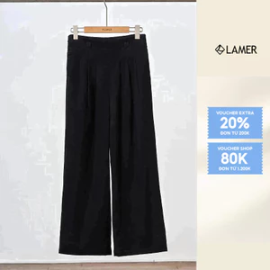 Quần ống rộng cạp liền ly bung LAMER L64W25Q010