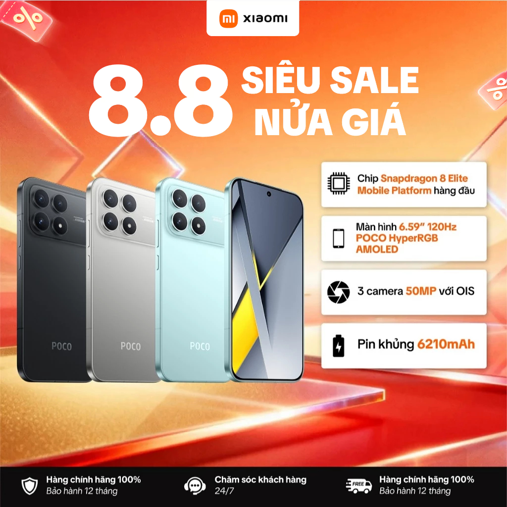 Điện Thoại Xiaomi POCO F8 Pro (12GB + 512GB) | Màn Hình Amoled 6.59"  | 120Hz  | Pin 6.210 mAh