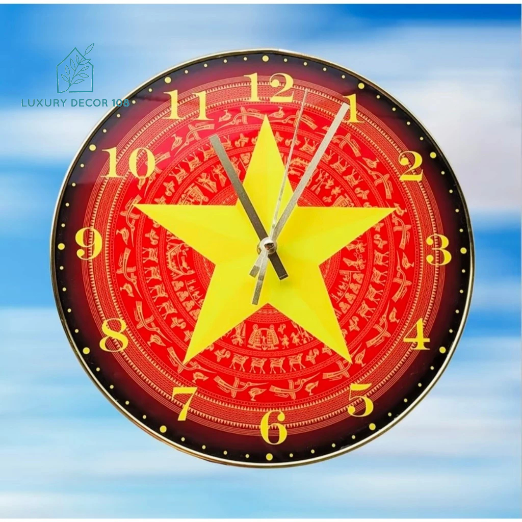 Đồng Hồ Tròn Treo Tường  Phong Cách Hiện Đại, Đồng Hồ Tráng Gương 5D Cao Cấp