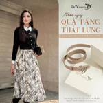 Chân váy xòe họa tiết hoa, chân váy xòe xếp ly dáng dài IVY moda MS 31T0284 — ảnh 1