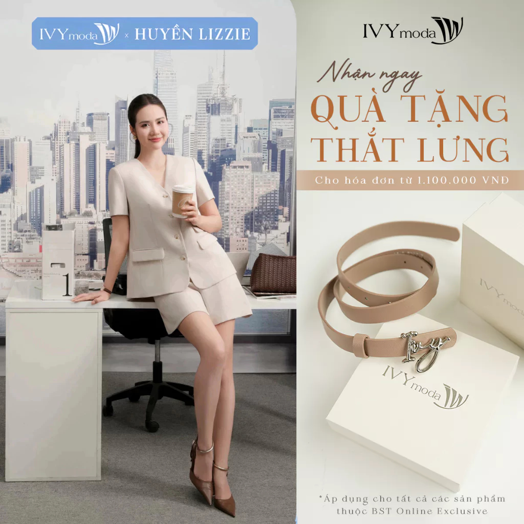 Quần short nữ cạp cao, quần short nữ công sở dạo phố hiện đại IVY moda MS 20T0297