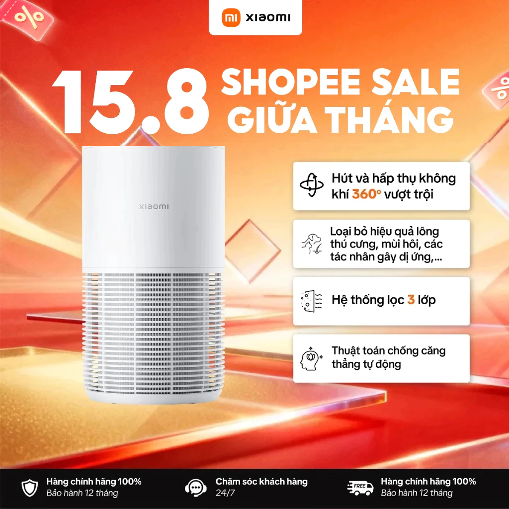 Máy Lọc Không Khí Xiaomi Smart Pet Care Air Purifier | Diện tích 16 -27m2 | Thiết Kế Cho Nhà Có Thú Cưng | BH 12 Tháng