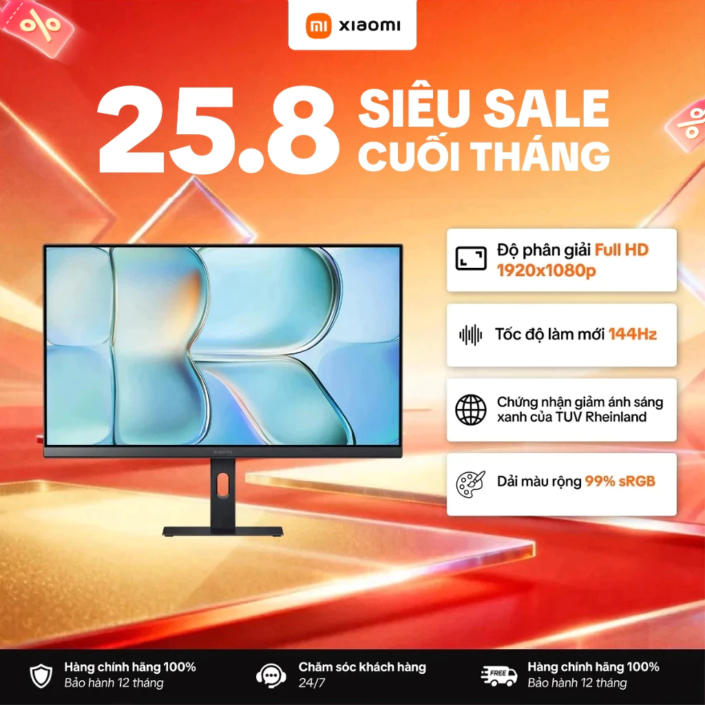 Màn Hình Máy Tính Xiaomi Monitor A24i EU 1920 x 1080 | FHD | 24inch - Bảo Hành 36 Tháng