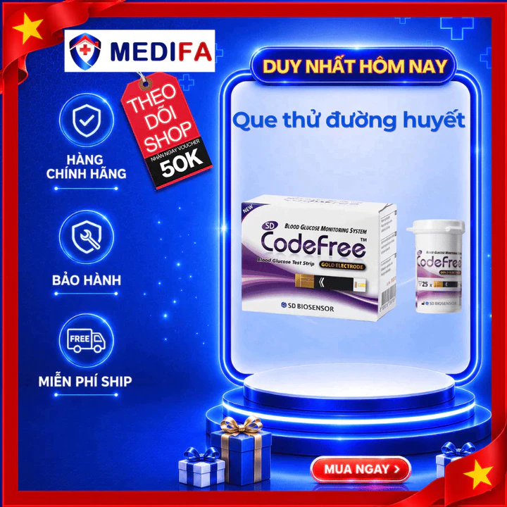 Que thử đường huyết SD Codefree (tiểu đường SD Code free) 🎊 giúp bạn dễ dàng kiểm tra đường huyết của mình