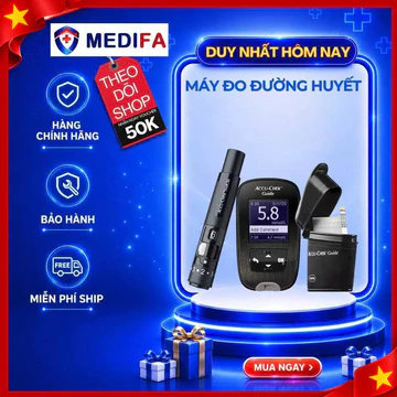 Máy Đo Đường Huyết ACCU-CHEK Guide Kèm 25 Que, 24 Kim Lấy Máu Fastclix Độ Chính Xác Vượt Trội 10/10