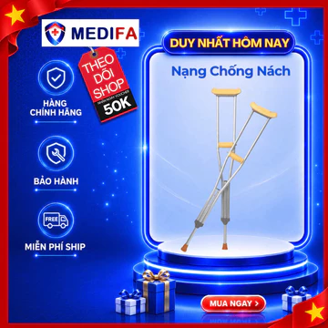 Nạng Chống Nách Oromi C11 Chịu Tải Trọng Lớn, Mút Chống Trơn Trượt An Toàn Khi Di Chuyển