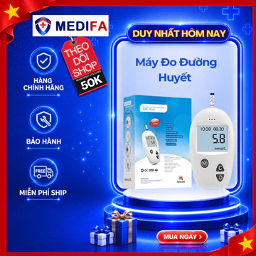 Máy Đo Đường Huyết Safe-Accu Thiết Kế Nhỏ Gọn, Dễ Sử Dụng Chính Hãng Sinocare Bảo Hành Trọn Đời