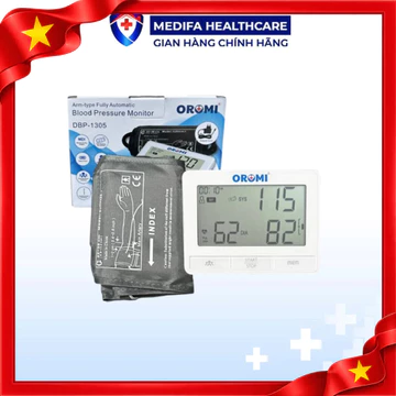 Máy Đo Huyết Áp Điện Tử Bắp Tay DBP-1305 Thương Hiệu Oromi Tặng kèm Adapter, Có Giọng Nói Tiếng Việt