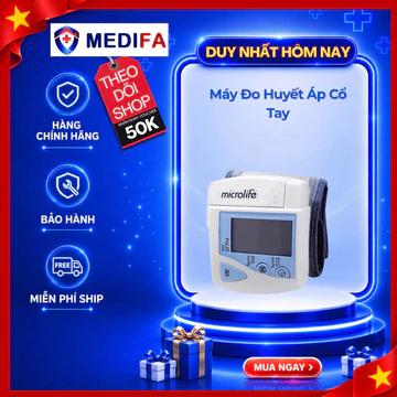 Máy Đo Huyết Áp Cổ Tay Microlife BP 3BU1-3 Nhỏ Gọn, Dễ Sử Dụng, Cho Kết Quả Nhanh Chóng