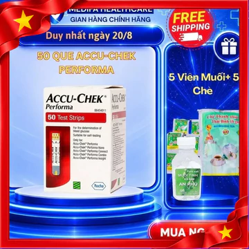 Hộp 50 Que Thử Đường Huyết ACCU-CHEK Performa Không Thẻ Mã Hóa