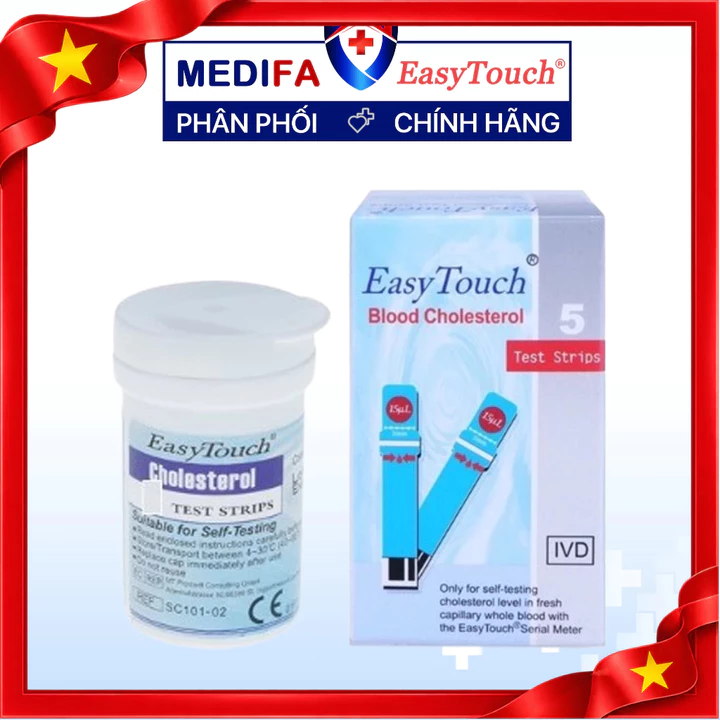 Que Thử Cholesterol Mỡ Máu EasyTouch Dùng Cho Máy Đo 3 Chỉ Số EasyTouch ET322 Rossmax