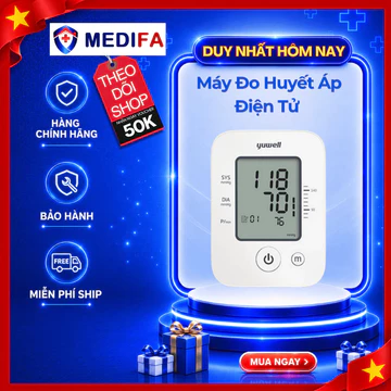Máy Đo Huyết Áp Điện Tử Yuwell YE660D Phát Hiện Nhịp Tim Không Đều, Cảnh Báo Đột Quỵ