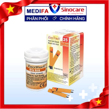 Que Thử Axit Uric EasyTouch (Gout) Dùng Cho Máy Đo 3 Chỉ Số EasyTouch ET322 Rossmax