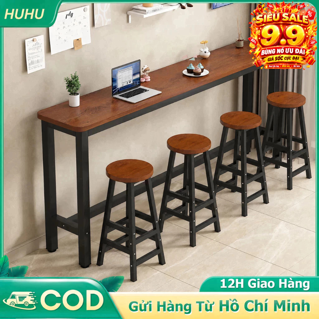 HUHU Bàn quầy bar 1.8m đa năng thiết kế hiện đại chắc chắn phù hợp nhiều không gian | BigBuy360 - bigbuy360.vn