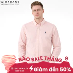 GIORDANO Áo Sơ Mi Dài Tay Nam Thêu Logo Sư Tử Cotton Oxford Lion Shirt 01045083 — ảnh 1
