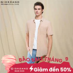 GIORDANO Áo Sơ Mi Nam Ngắn Tay Linen Shirt 01046212 — ảnh 1