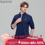 GIORDANO Áo Sơ Mi Dài Tay Nam Thêu Logo Sư Tử Cotton Oxford Lion Shirt 01046083 — ảnh 1