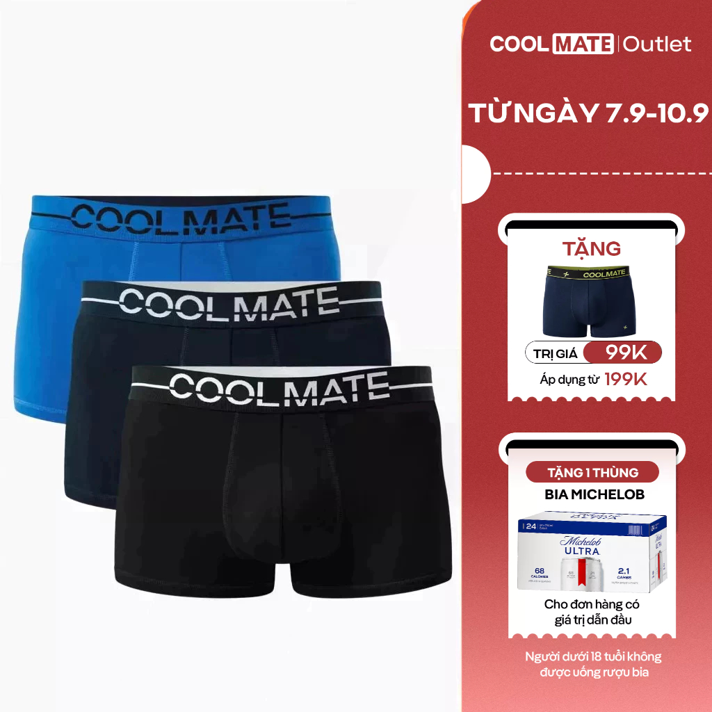 [Coolmáte Ngày Hè] Combo 3 Quần lót Coolmate Nam Trunk Ex-Comfort Modern Bamboo