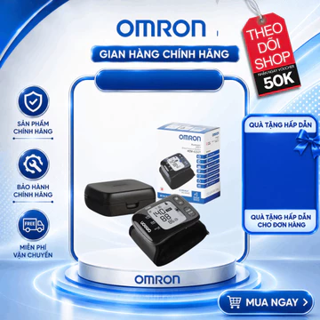 Máy đo huyết áp cổ tay cao cấp Omron HEM-6232T có kết nối Bluetooth