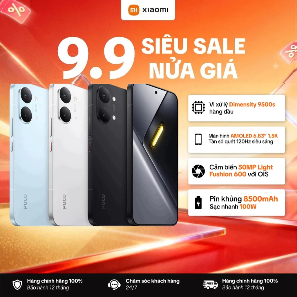 Điện Thoại Thông Minh POCO X8 PRO Max 5G(12+256GB | 12+512GB)| Pin 8500mAh, sạc nhanh 100W| Màn hình AMOLED 1.5K 120Hz | BigBuy360 - bigbuy360.vn