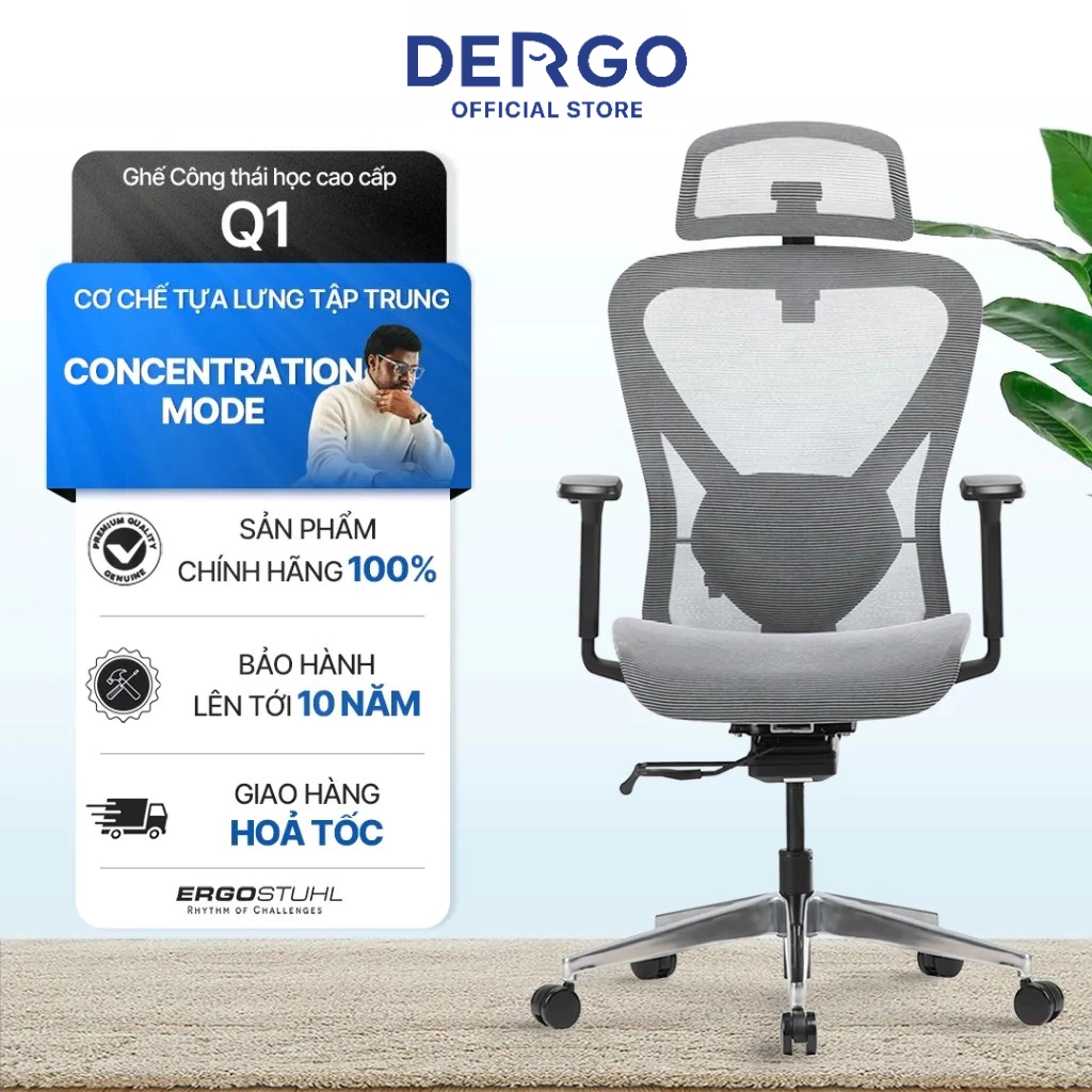 Ghế Công Thái Học DERGO Ergostuhl Q1
