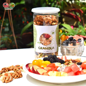 [Laifarm] Ngũ Cốc Granola Beemo – Granola Yến Mạch Hạt Dinh Dưỡng, Ngũ Cốc Ăn Kiêng, Ăn Sáng Tiện Lợi Hũ 500g
