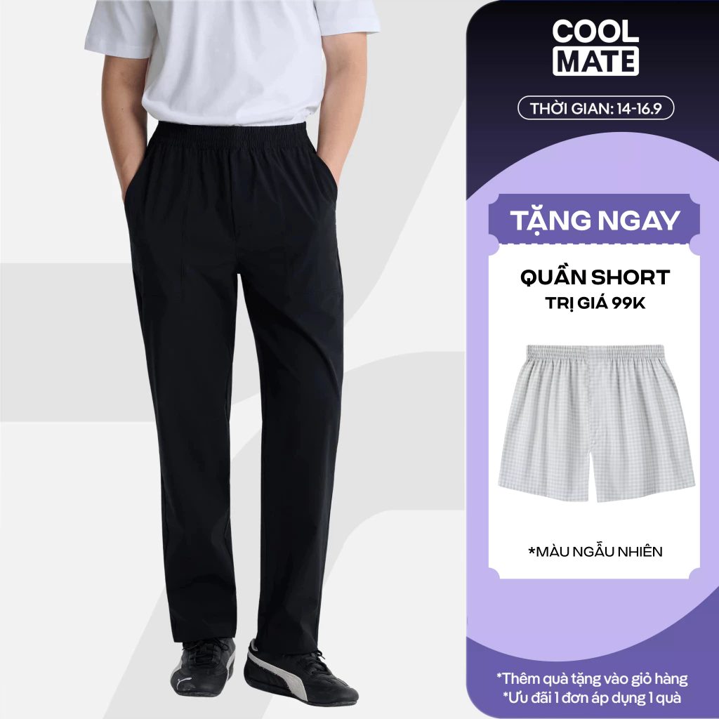 [TẶNG QUẦN 99K]Quần dài nam ECC Ripstop Pants trượt nước chống bám bụi, quần đi làm đi chơi dạo phố Coolmate