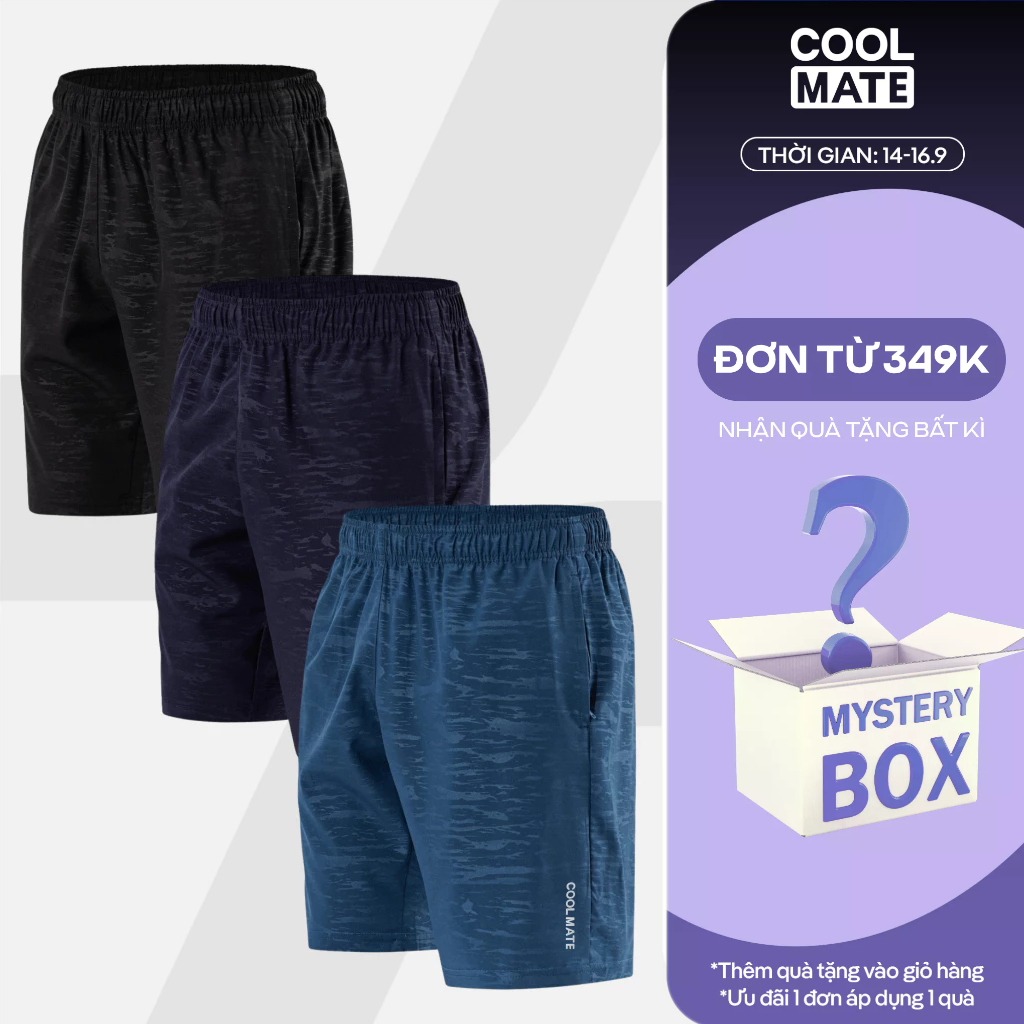 [TẶNG QUÀ ĐƠN 349K]Combo 3 Quần Short nam thể thao 7inch Ultra, Max Ultra Short, Ultra Pro mềm, nhẹ Coolmate