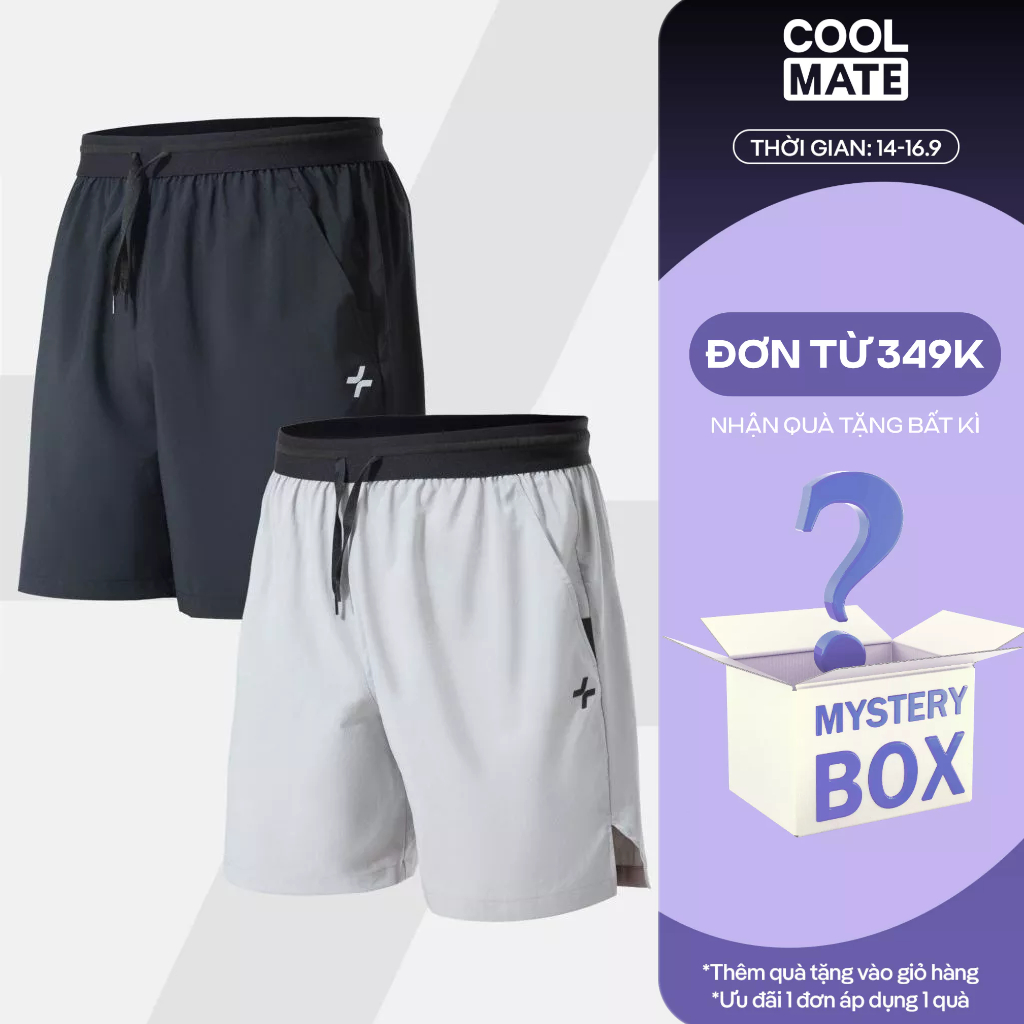 [TẶNG QUÀ ĐƠN 349K]Combo 2 quần shorts thể thao nam 6 inch đai siêu co giãn thoáng khí quần đa năng Coolmate