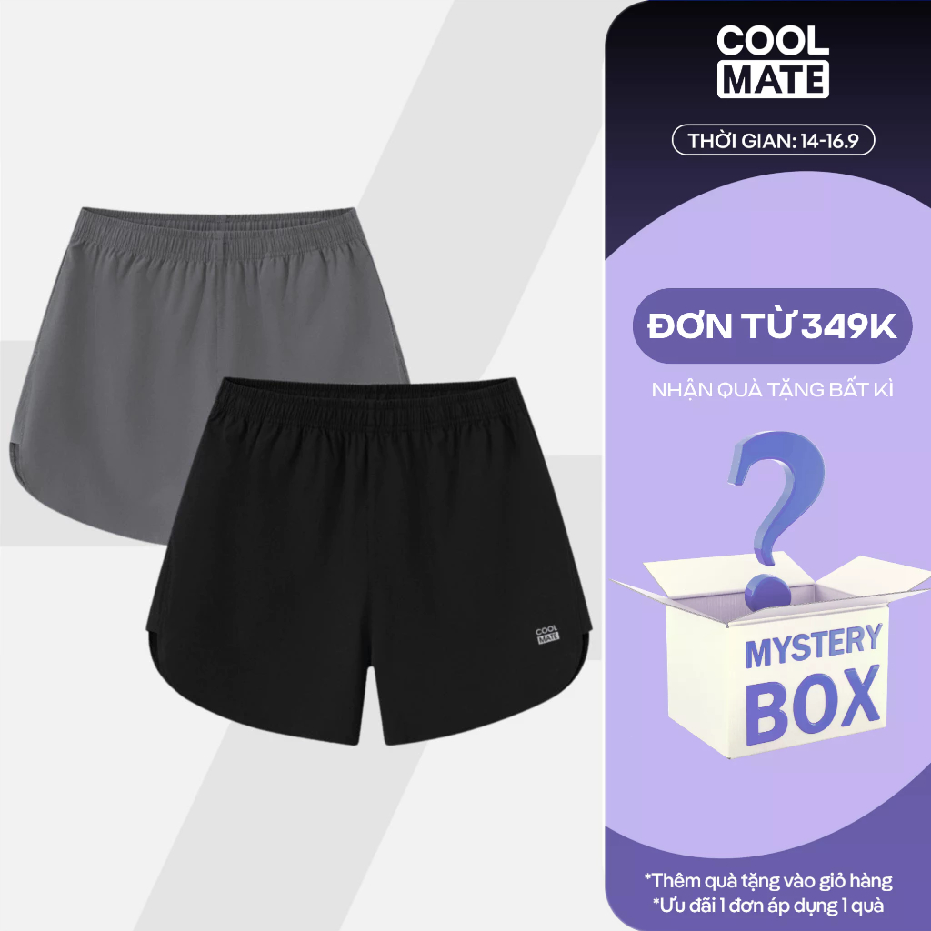 [TẶNG QUÀ ĐƠN 349K]Combo 2 quần thể thao nam Maxcool thoáng khí, thoải mái Coolmate