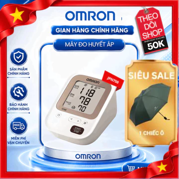 Máy Đo Huyết Áp Bắp Tay Omron JPN750, Đo Nhanh, Chính Xác, Bảo Hành 5 Năm Chính Hãng