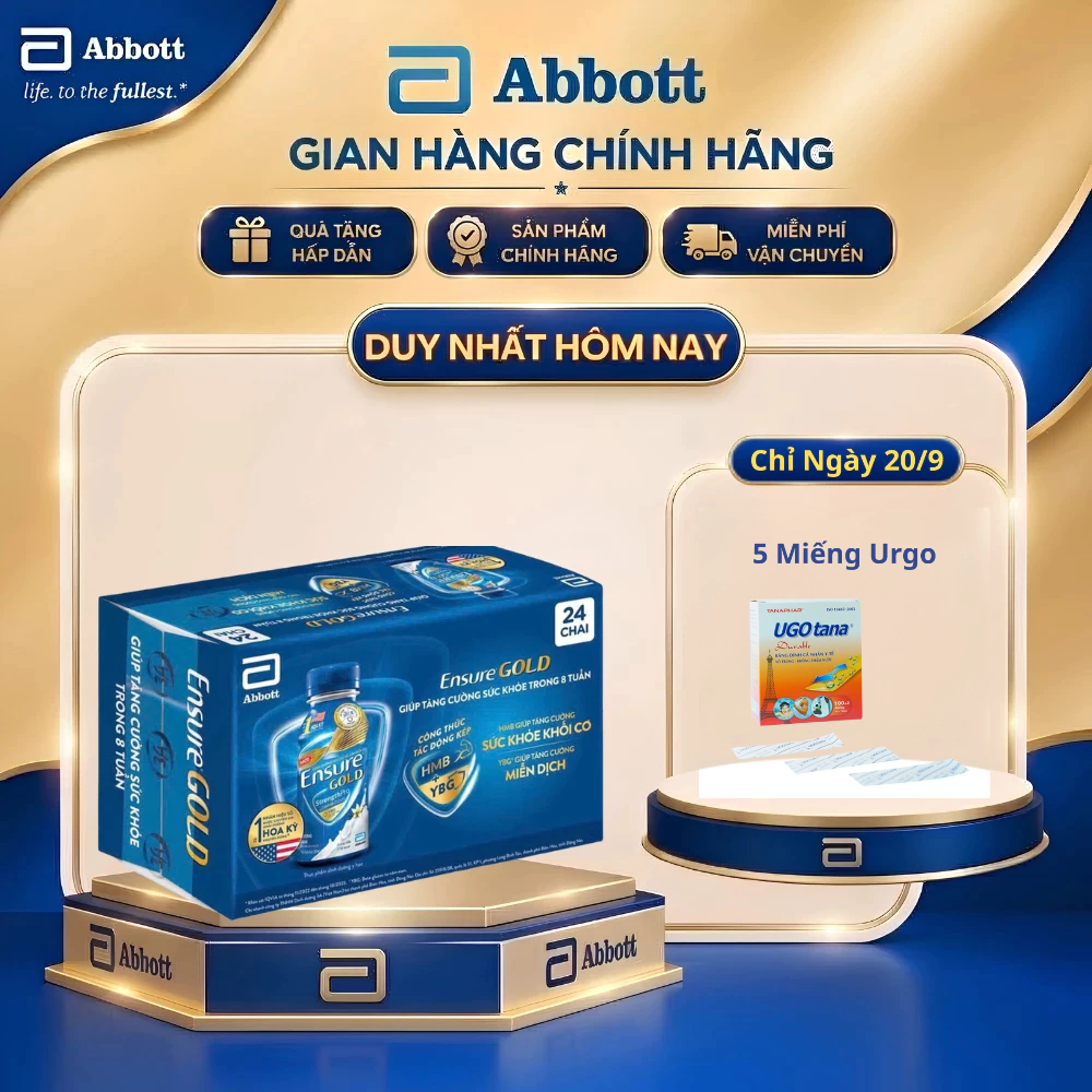 Thùng 24 Chai Sữa Nước Ensure Gold 237mL Giúp Cải Thiện Tình Trạng Dinh Dưỡng