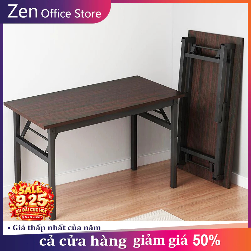 ZEN Bàn gấp xếp gọn tiện lợi cho văn phòng học tập làm việc không cần lắp ráp chắc chắn
