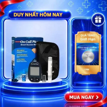 Máy Đo Đường Huyết On-Call Plus G113-214 Chính Hãng Máy Đo Tiểu Đường Cá Nhân Bảo Hành Uy Tín