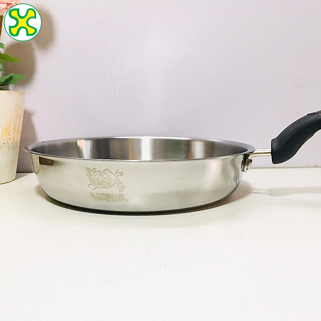 Chảo Inox 304 3 Lớp Liền Đáy 22cm Đáy Từ | BigBuy360 - bigbuy360.vn