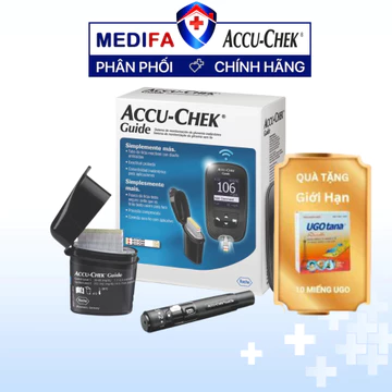 Máy Đo Đường Huyết ACCU-CHEK Guide Kèm 25 Que Thử Độ Chính Xác Vượt Trội 10/10