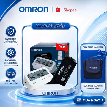 (Dòng mới 2026) Máy Đo Huyết Áp Omron IQ BT Power HEM-7194T1-FLC Có Afib Phát Hiện Rung Nhĩ, Kèm Bộ Đổi Nguồn