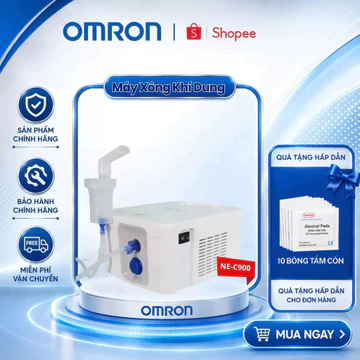 Máy Xông Khí Dung Omron NE-C900 Chính Hãng - Máy Xông Mũi Họng Công Suất Lớn Cho Bé Và Gia Đình